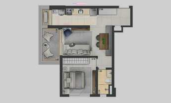 Imagem 3: Apartamento para venda com 56 metros quadrados com 1 quarto em Perdizes - São Paulo - SP