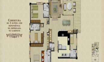 Imagem 3: Apartamento para Venda - 175m², 3 dormitórios, sendo 3 suites, 3 vagas - Três Figueiras