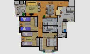 Imagem 3: Apartamento para venda tem 83 metros quadrados com 3 quartos em Vila Isolina Mazzei - São