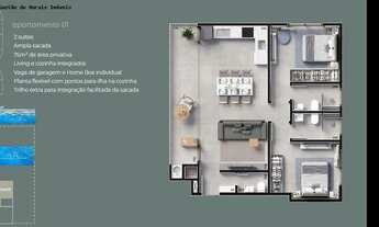 Imagem 5: Apartamento para Venda em Balneário Piçarras, ITACOLOMI, 2 dormitórios, 2 suítes, 3 banhei