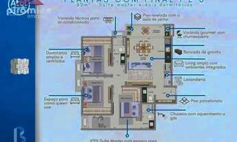 Imagem 2: Apartamento com 3 dormitórios à venda, 82 m² por R$ 421.407 - Martim de Sá - Caraguatatuba