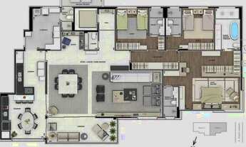 Imagem: Pronto Para Morar 3 Suítes no Batel 257m²