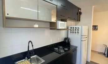 Imagem 4: Apartamento semi-mobiliado com 2 dormitórios e sacada com churrasqueira no Jaraguá Esquerd