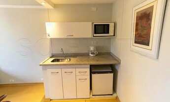 Imagem 3: Flat mobiliado reforado, com 1x dormitório em andar alto no Jardim Paulista. Sem burocraci