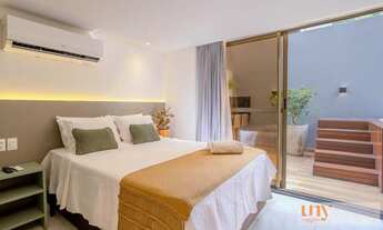 Imagem 6: Flat todo mobiliado com 51 m² e área externa na beira mar da praia do Cabo Branco