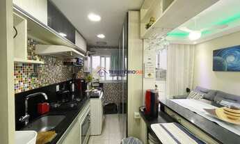 Imagem 12: Excelente apartamento de 48,51m² com 2 dormitórios todo mobiliado, 1 banheiro com armário