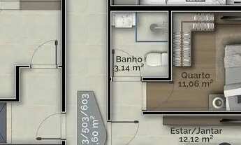 Imagem 6: Apartamento 2 Dormitórios para venda em Palhoça - SC