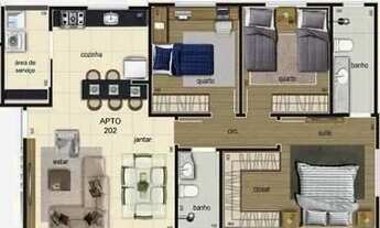 Imagem 2: Cobertura para Venda em Belo Horizonte, Planalto, 4 dormitórios, 2 suítes, 3 banheiros, 2