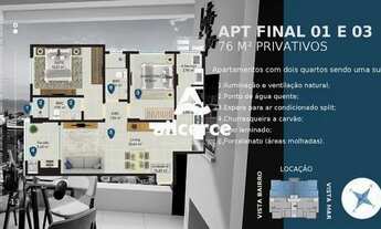 Imagem 4: Excelente apartamento 2 d com suíte e terraço, em ótima localização em Barreiros - São Jos