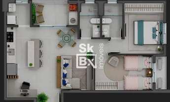 Imagem 4: Apartamento com 2 quartos sendo 1 suíte à venda, 72 m² por R$ 655.000 - Jardim Colina - Ub