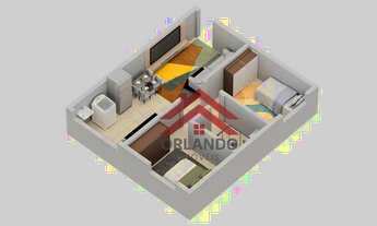 Imagem 4: Apartamento com 2 dormitórios à venda, 44 m² por R$ 177.600,00 - Shopping Park - Uberlând