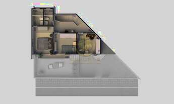 Imagem 2: Casa para Venda em Juiz de Fora, Fontesville, 2 dormitórios, 1 banheiro, 1 vaga