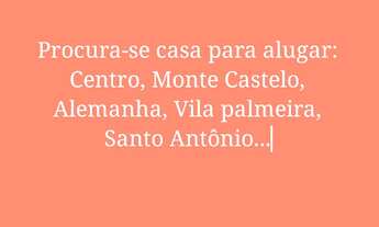 Imagem: Procura-se casa para alugar