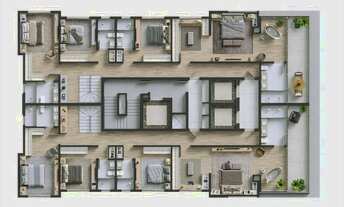 Imagem 6: Duplex com 4 dormitórios à venda sendo 4 suítes, 320.15 m² por - R$ 17.636.000,00 - Centro