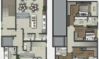 Imagem 2: Apartamento 2 Dormitórios para venda em Palhoça - SC