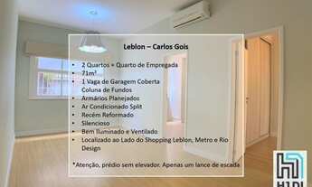 Imagem 2: Leblon- 71 metros, 2 quartos (com quarto de empregada) + Vaga de Garagem - Rio de Janeiro