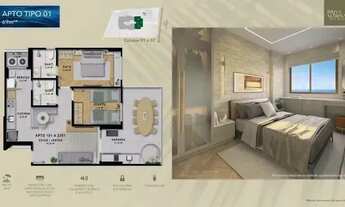 Imagem 6: Brisa Marina, 2 quartos de 61m² a 69m², varanda gourmet e 1 vaga de garagem em Pituaçu