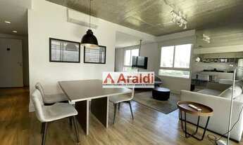 Imagem 1: Apartamento com 1 dormitório para alugar, 70 m² por R$ 6.799,46/mês - Cidade Monções - São