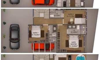 Imagem 5: CASA com 3 dormitórios à venda por R$ 1.257.186,00 no bairro Água Verde - CURITIBA / PR