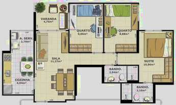 Imagem 7: Condomínio Barão de Mauá, São Gonçalo Apto 3 quartos