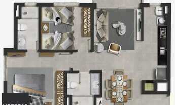 Imagem 3: Apartamento com 2 dormitórios à venda, 73 m² por R$ 710.000,00 - Passo d'Areia - Port