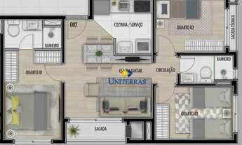 Imagem 3: Apartamento com 3 dormitórios à venda, 57 m² por R$ 511.303,00 - Santa Cândida - Curitiba