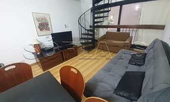 Imagem 2: Flat com 1x dormitório 56m² ao lado da Avenida Paulista no estilo duplex com serviços