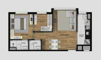 Imagem 6: Apartamento com 1 dormitório à venda, 52 m² por R$ 360.000,00 - São José - Porto Alegre/RS