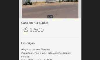 Imagem: Aluga se casa no Alvorada