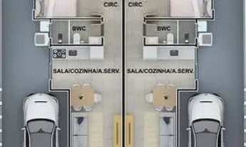 Imagem 2: S- Casa geminada a venda de 02 quartos, sendo 01 suíte no Bosque São José, SC
