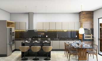 Imagem 4: Condomínio San Marco II - Casa Térrea, 03 Suítes, sala com pé direito alto, varanda gourme