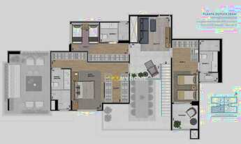 Imagem 7: Apartamento Duplex com 3 quartos à venda, 291 m² por R$ 4.156.000 - Água Verde - Curitiba