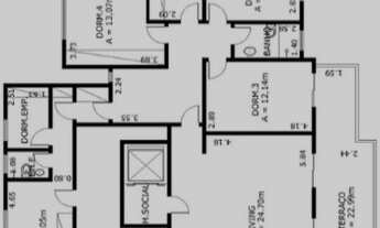 Imagem 3: Apartamento de 3 suítes para venda com 222 metros quadrados em Moema