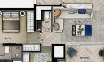 Imagem 4: Apartamento para venda tem 76 metros quadrados com 2 quartos em Jardim das Acácias - São P