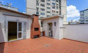 Imagem: Cobertura duplex de frente com amplo terraço