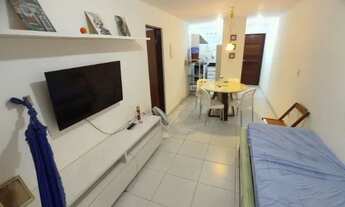 Imagem 4: Altiplano, Apartamento, Mobiliado, 01 Quarto, Sul ventilado, 45m² - João Pessoa, PB