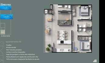 Imagem 6: Apartamento para Venda em Balneário Piçarras, ITACOLOMI, 2 dormitórios, 2 suítes, 3 banhei