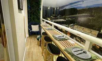 Imagem 4: Apartamento 1 dormitório com terraço estendido no Socorro com vista para a Represa do Guar