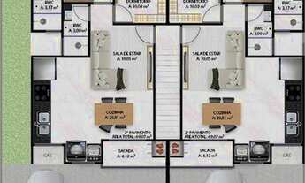 Imagem 3: Apartamento para Venda em Barra Velha, TABULEIRO, 2 dormitórios, 1 suíte, 2 banheiros, 1 v