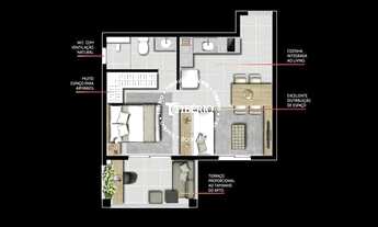 Imagem 2: Apartamento Studio, com uma vaga e varanda na Vila Mariana perto do metrô Ana Rosa e da ES