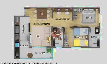 Imagem 7: Apartamento com 2 dormitórios à venda, 64 m² por R$ 322.695 - Jardim Ismênia - São José do