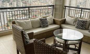 Imagem 2: Apartamento mobiliado com varanda gourmet, para aluguel com 192 metros quadrados com 3 qua