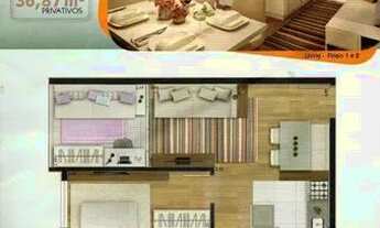 Imagem 2: Apartamento com 1 dormitório para alugar, 36 m² por R$ 2.200/mês - Bela Vista - Osasco/SP