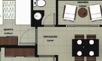 Imagem 6: Aptos 2 Quartos com Suíte e Sacada Bairro Morumbi Torre 12 Andares Oportunidade