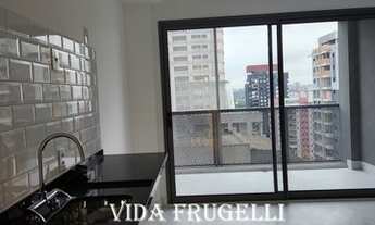Imagem: Studio de 25m² a venda, com varanda. Piso