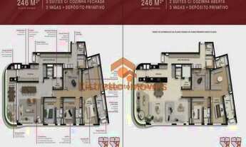 Imagem 3: Apartamento com 3 dormitórios à venda, 246 m² por R$ 3.616.200,00 - Alphaville Conde I - B