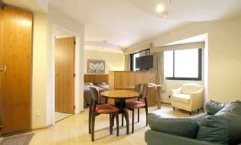 Imagem: Flat Riverside disponível para locação