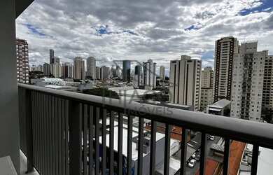 Imagem 6: Studio novo com sacada e mobiliado de 20m² para locação, localizado no bairro do Tatuapé