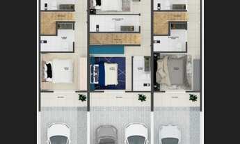 Imagem 3: Sobrado para venda tem 84 metros quadrados com 2 quartos em Santo Antônio - Balneário Piça