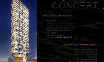 Imagem 3: Lux Design Studio para venda tem 39 metros quadrados com suíte e uma vaga na garagem no U